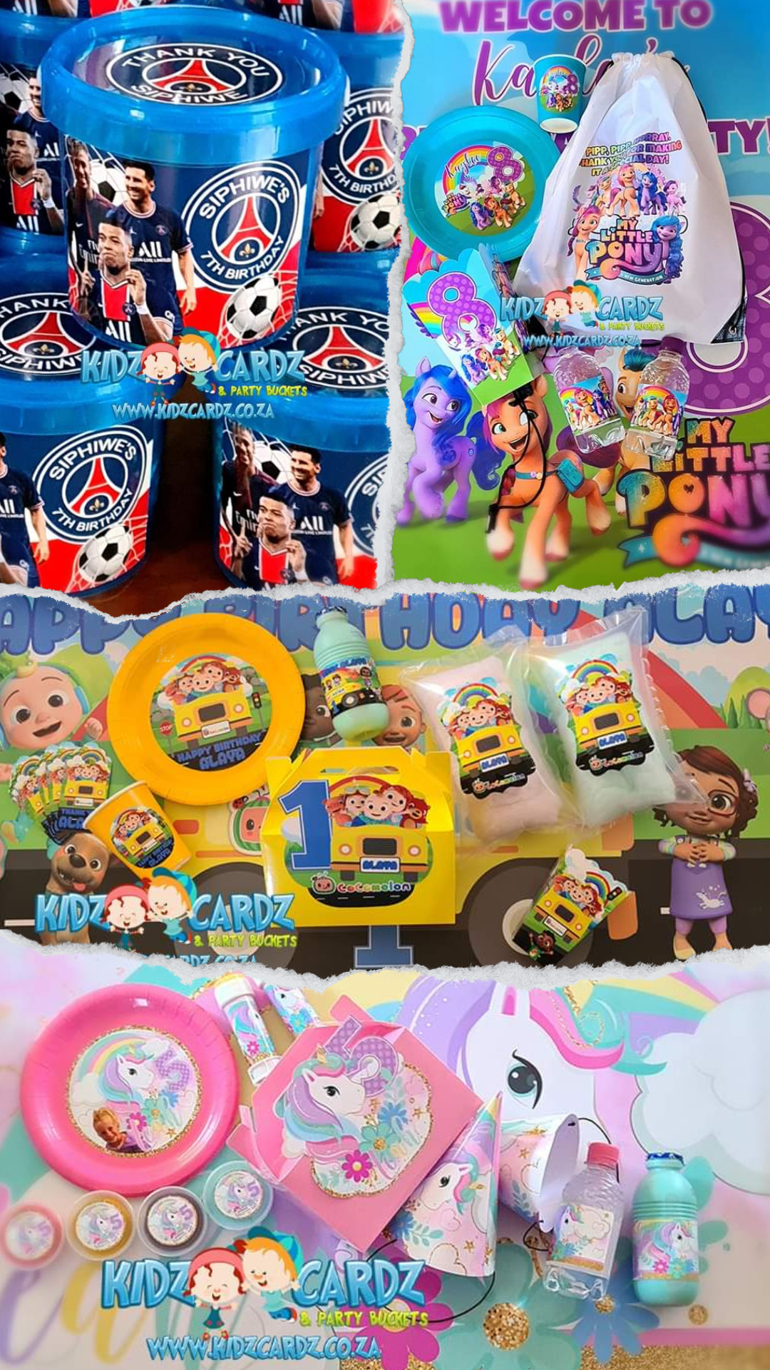 ?? Make Your Child’s Birthday Unforgettable with Kidz Cardz & Party Buckets! ?? Looking for the perfect personalized party supplies? We’ve got you covered! From custom party packs, invitations, stickers, and more, we bring your child’s favorite themes to life – with FREE design included! ? Unique & Fun Designs Custom made to fit your theme ?? Personalized Just for You ?? Hassle-Free & Affordable Order today and make your little one’s birthday extra special! ???? ?? Message us now to get started 